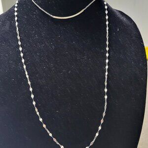 ✨ Italy 925 Sterling Silver Necklace – Perfect Christmas Gift! 🎁✨